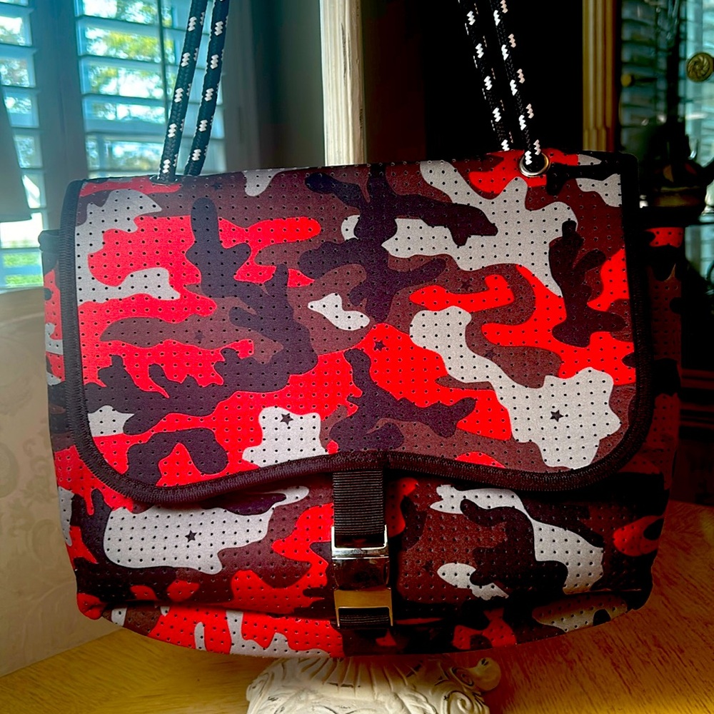 Pop Ups Neoprene Flap Crossbody Bag